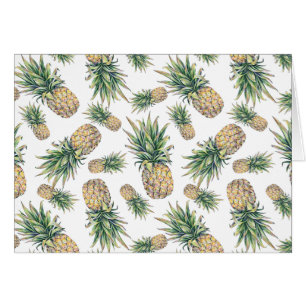 Motif d'ananas aquarelle