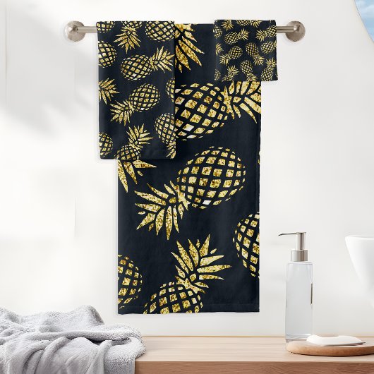 Motif d'ananas bleu marine