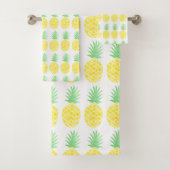 Motif d'ananas mignon jaune et vert (En situation)
