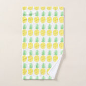 Motif d'ananas mignon jaune et vert (Serviette à main)