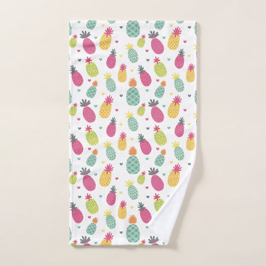 Motif d'ananas tropical (Serviette à main)