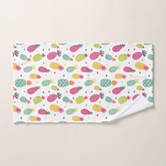 Motif d'ananas tropical (Serviette à main)