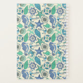Motif d'animaux de mer turquoises (Dos)
