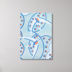 Motif d'animaux d'oiseaux de jazz Art déco vintage