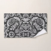 Motif d'antiquités Monochrome Fleur (Serviette à main)