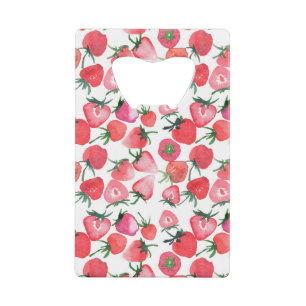 Motif d'aquarelle aux fraises rouges juteuses