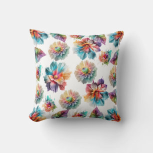 Motif d'aquarelle botanique Coussin d'accentuation