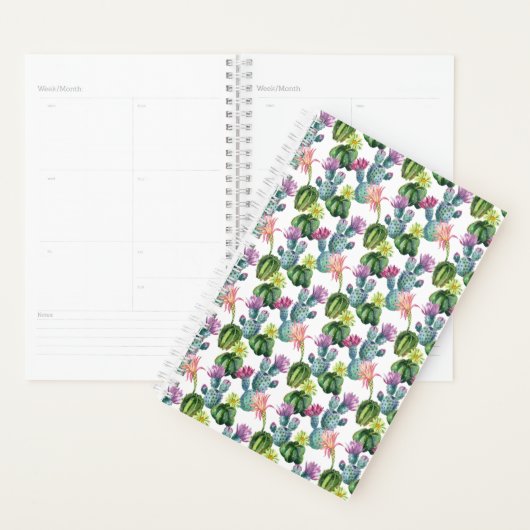Motif d'aquarelle Cactus Art (Devant avec enveloppe)