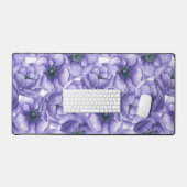 Motif d'aquarelle de fleurs d'anémone violet (Clavier et souris)