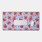 Motif d'aquarelle des tranches de fibres (Clavier et souris)