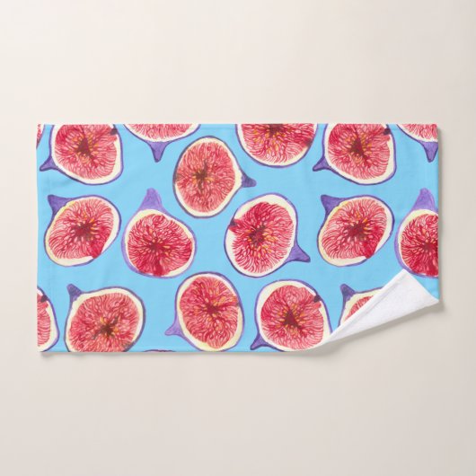 Motif d'aquarelle des tranches de fibres (Serviette à main)