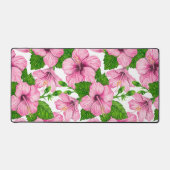 Motif d'aquarelle d'hibiscus rose (Recto)