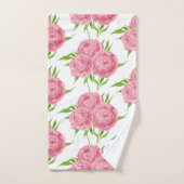 Motif d'aquarelle du bouquet de pivoine (Serviette à main)