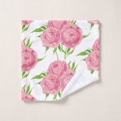 Motif d'aquarelle du bouquet de pivoine (Gant de toilette)