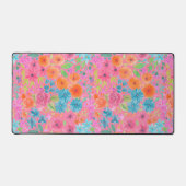 Motif d'aquarelle florale en rose (Recto)
