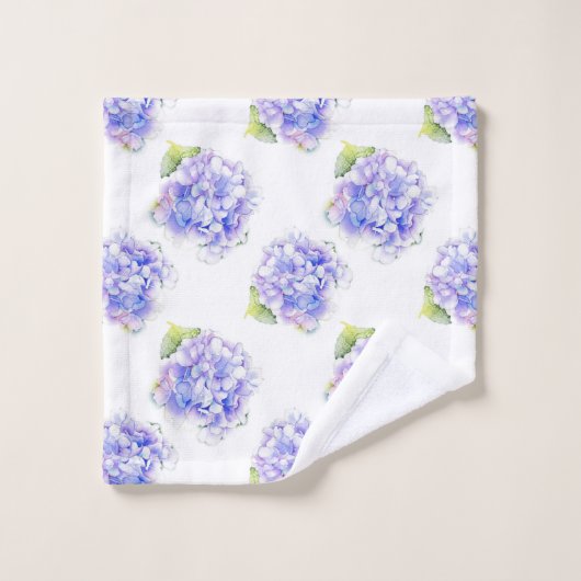 Motif d'aquarelle Hydrangea (Gant de toilette)