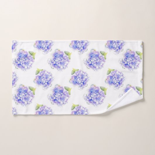 Motif d'aquarelle Hydrangea (Serviette à main)