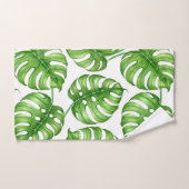 Motif d'aquarelle Monstera (Serviette à main)