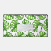 Motif d'aquarelle Monstera (Clavier et souris)