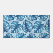 Motif d'aquarelle Monstera bleu (Recto)