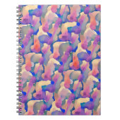 Motif d'aquarelle multicolore - Carnet (Devant)