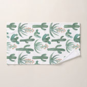 Motif d'aquarelle Succulent Cactus du désert (Serviette à main)