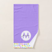 Motif d'aquarelle triangulaire coloré (Serviette à main)