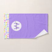 Motif d'aquarelle triangulaire coloré (Serviette à main)