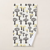Motif d'arbre baobab fantaisiste (Serviette à main)