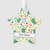 Motif d'arbres de Noël (devant)