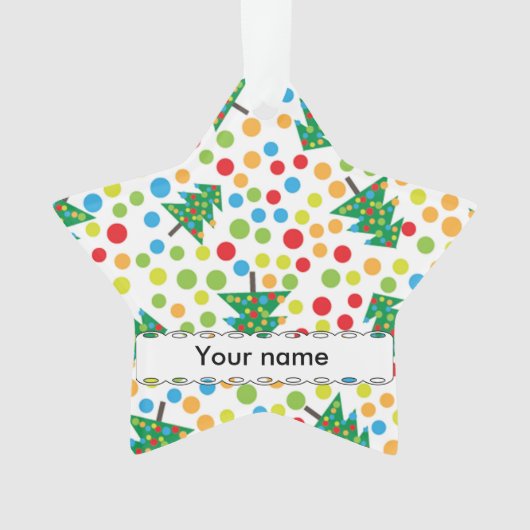 Motif d'arbres de Noël (devant)