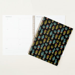 Motif Dark Grunge Cactus