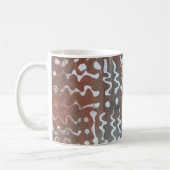 Motif d'art Abstrait Batik Coffee Mug (Gauche)