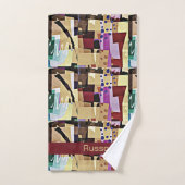 Motif d'art Abstrait coloré (Serviette à main)