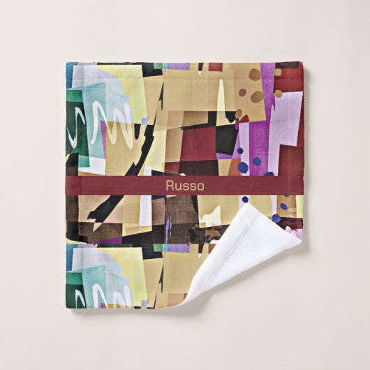 Motif d'art Abstrait coloré (Gant de toilette)