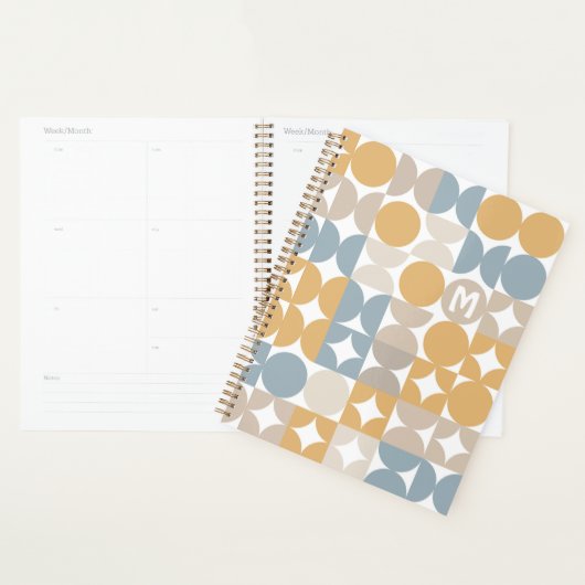 Motif d'art Brown Taupe gris bleu bleu personnalis (Devant avec enveloppe)