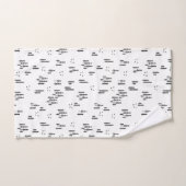 Motif d'art de Forest Line (Serviette à main)