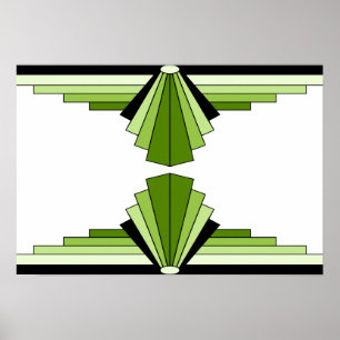 Motif d'art déco en chaux