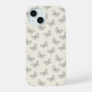 Motif d'art en ligne de papillon