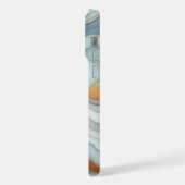 Motif d'art en marbre bleu clair gris Turquoise fo (Côté gauche)