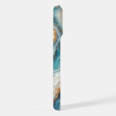 Motif d'art en marbre bleu Turquoise foncé (Côté droit)