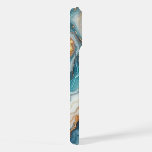Motif d'art en marbre bleu Turquoise foncé (Côté droit)