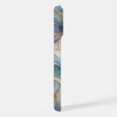 Motif d'art en marbre bleu violet rose (Côté droit)