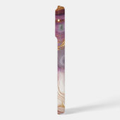 Motif d'art Marbre blanc rose foncé violet or (Côté gauche)
