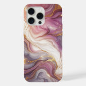 Motif d'art Marbre blanc rose foncé violet or (Verso)