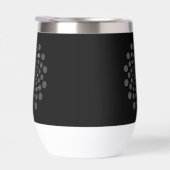 Motif d'art numérique noir et blanc (Droite)