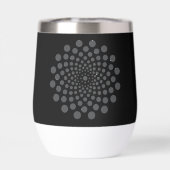 Motif d'art numérique noir et blanc (Arrière)