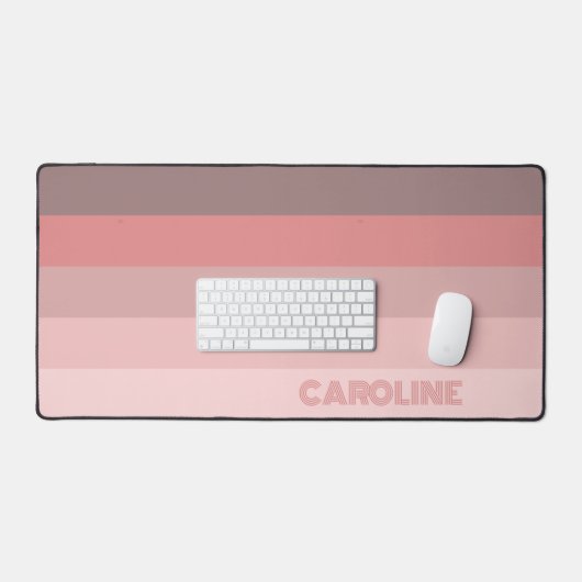 Motif d'art Pastel Mauve Blush Stripes Rose (Clavier et souris)