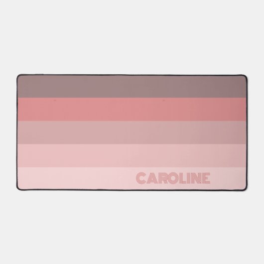 Motif d'art Pastel Mauve Blush Stripes Rose (Recto)