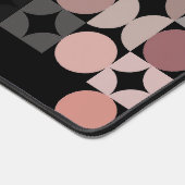 Motif d'art pop rose rose noir rétro Mauve (Coin)